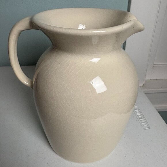 Ellis Prod Pottery Vintage Large Pitcher with Desert Motif - Picture 3 of 6